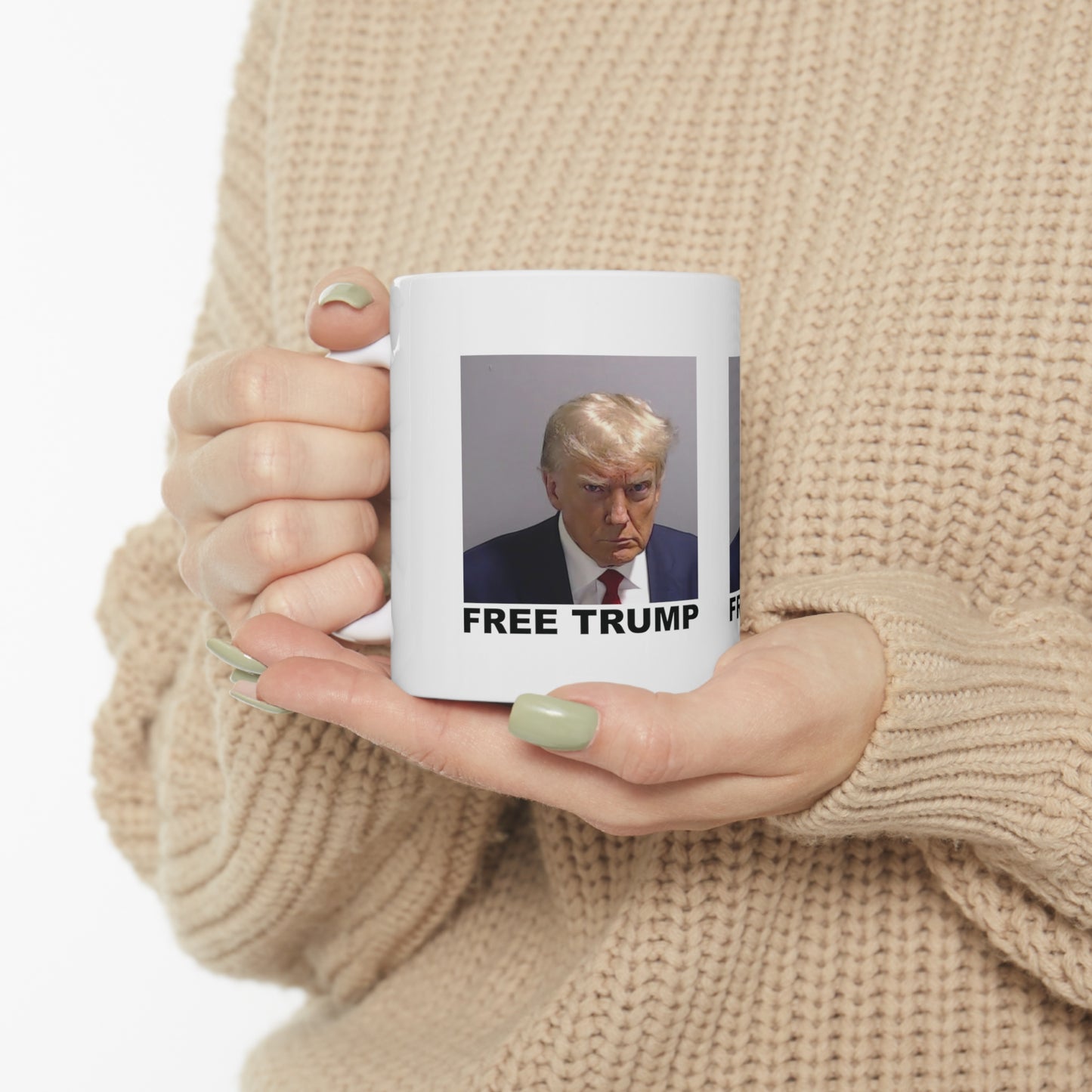 FREE TRUMP Mugshot Mug