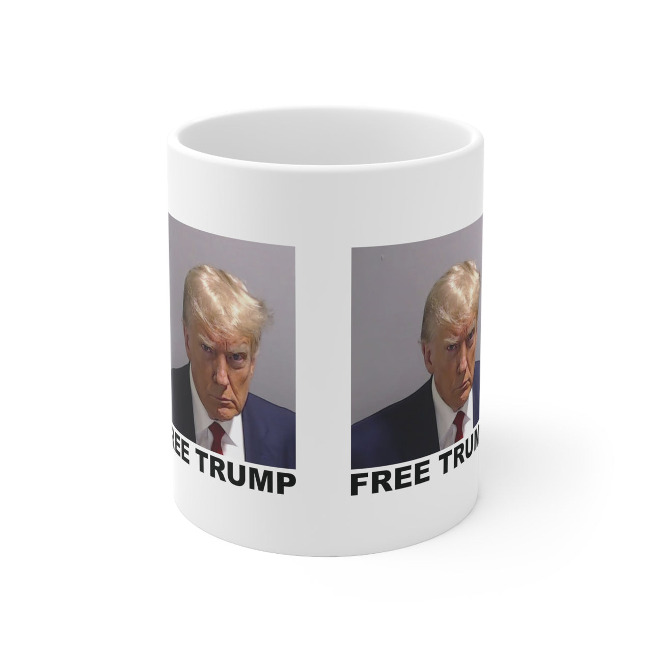 FREE TRUMP Mugshot Mug